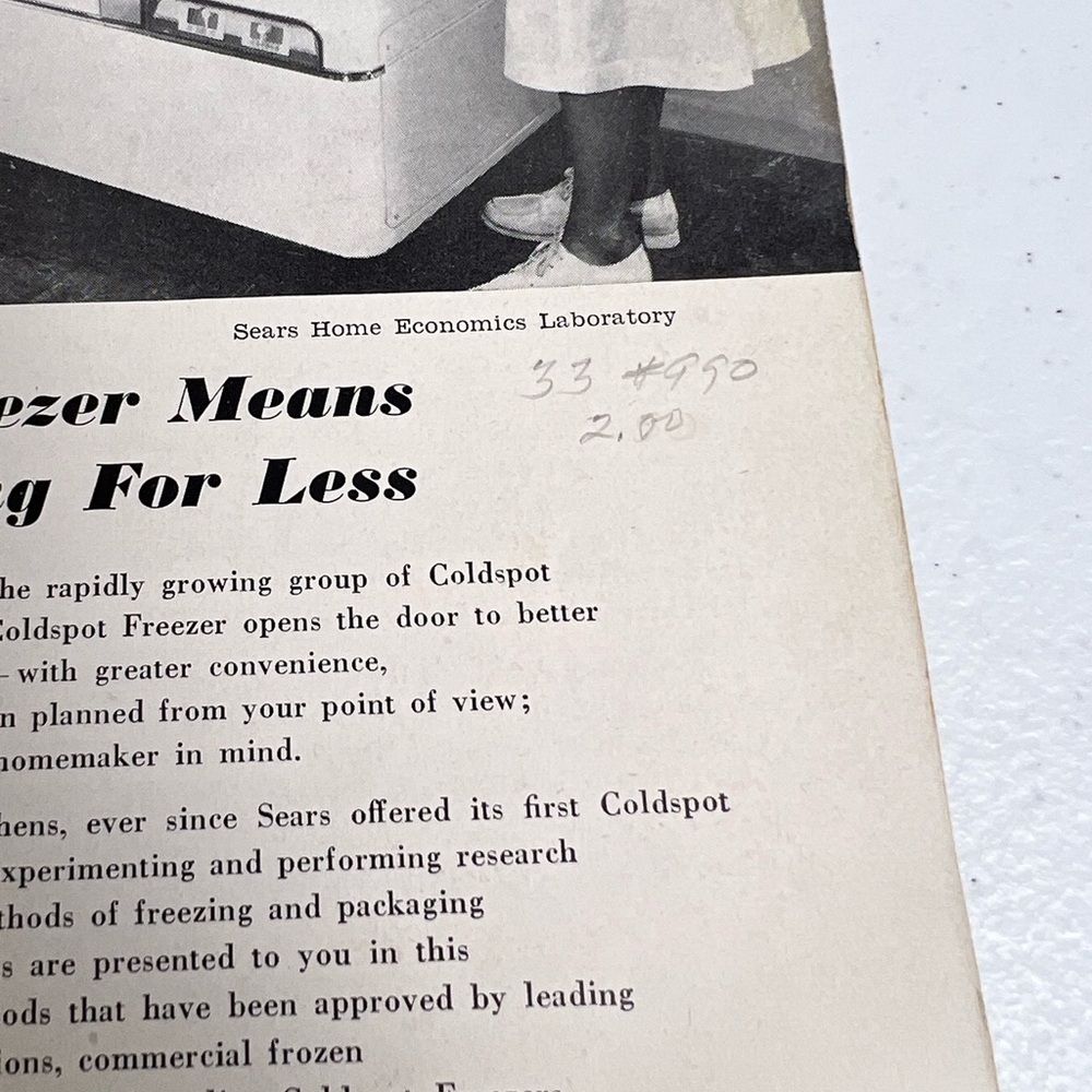 VTG 1952 Sears Coldspot How To Live With Your Freezer Recipe Booklet MCM - Picture 7 of 11